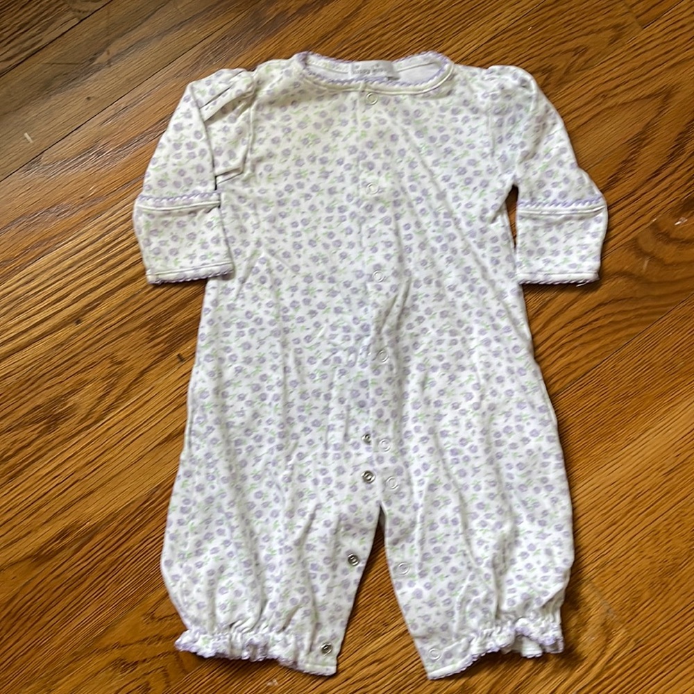 Kissy Kissy convertible pajamas/ night gown. Premie.